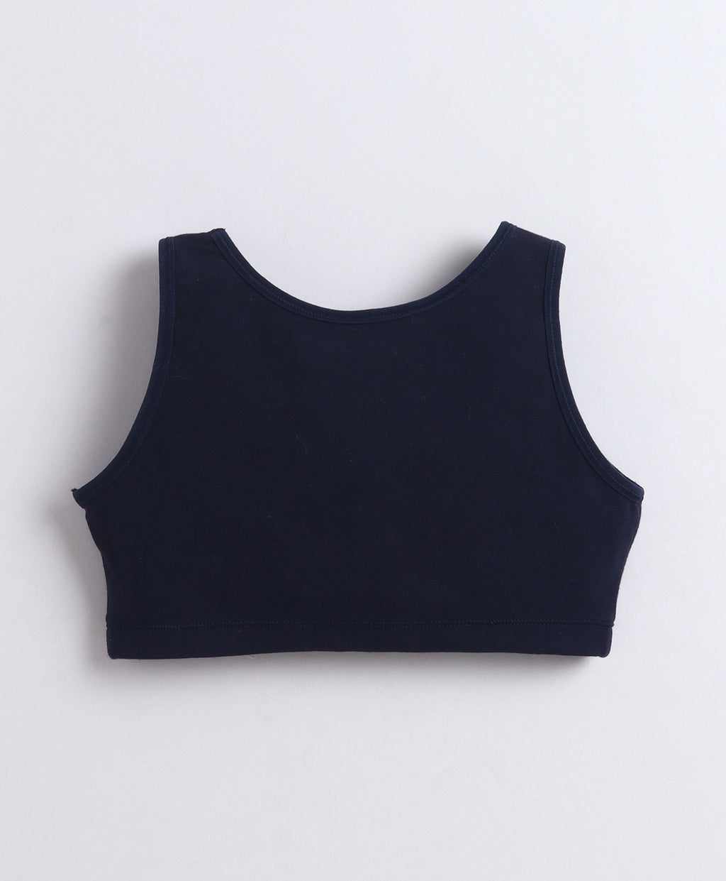 Bumzee Navy & Lavender Beginners Bra, Pack of 2, Stretch Cotton