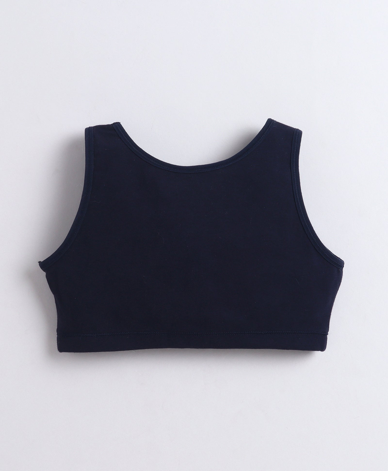 BUMZEE Navy & Lavender Girls Cotton Non Padded Beginners Bra Pack of 2