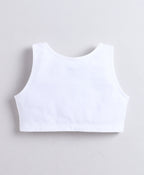Bumzee White & Grey Beginners Bra, Pack of 3, Stretch Cotton