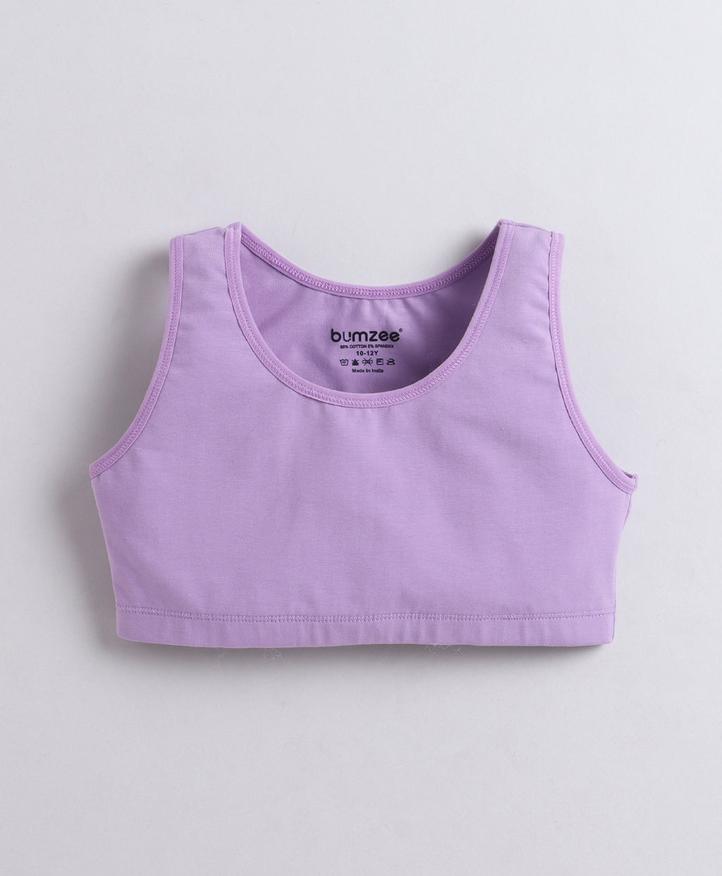 Bumzee Lavender & Pink Beginners Bra, Pack of 3, Stretch Cotton