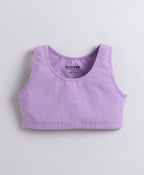 Bumzee Lavender & Pink Beginners Bra, Pack of 3, Stretch Cotton