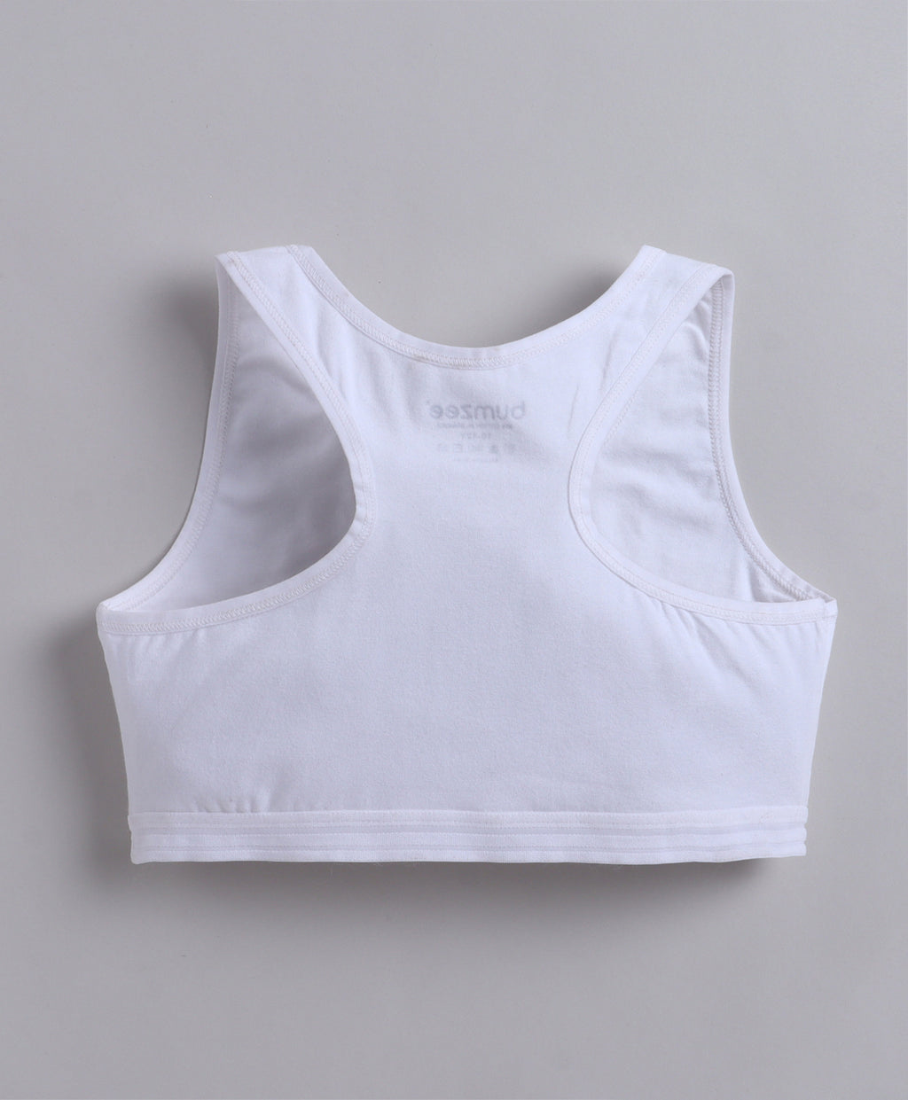 Bumzee Black & White Beginners Bra, Pack of 2, Sleeveless, Stretch Cotton, Non Padded (Style Peb11460)