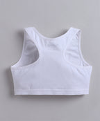 Bumzee Black & White Beginners Bra, Pack of 2, Sleeveless, Stretch Cotton, Non Padded (Style Peb11460)