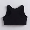 BUMZEE Black & Grey Girls Cotton Non Padded Beginners Sport Bra Pack of 2