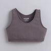 BUMZEE White & Grey Girls Cotton Non Padded Beginners Sport Bra Pack of 2