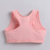 BUMZEE Pink & Mint Green Girls Cotton Non Padded Beginners Sport Bra Pack of 2