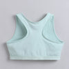 BUMZEE Pink & Mint Green Girls Cotton Non Padded Beginners Sport Bra Pack of 2