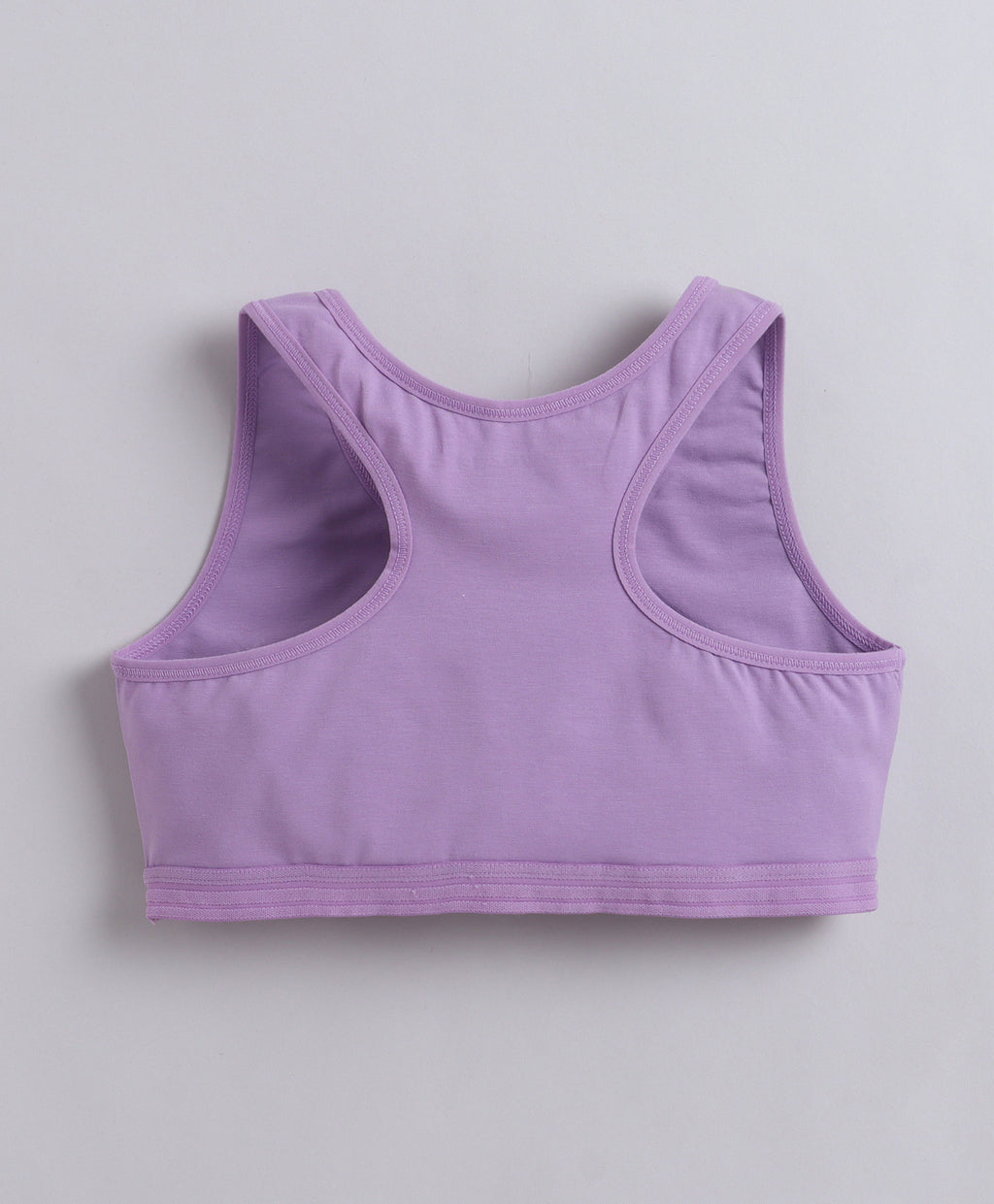 Bumzee Peach & Lavender Beginners Bra, Pack of 2, Sleeveless, Stretch Cotton, Non Padded (Style Peb11464)