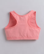 Bumzee Peach & Lavender Beginners Bra, Pack of 2, Sleeveless, Stretch Cotton, Non Padded (Style Peb11464)