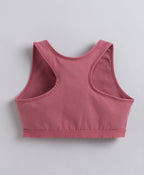 Bumzee Navy & Mauve Beginners Bra, Pack of 2, Sleeveless, Stretch Cotton, Non Padded (Style Peb11465)