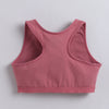BUMZEE Navy & Mauve Girls Cotton Non Padded Beginners Sport Bra Pack of 2