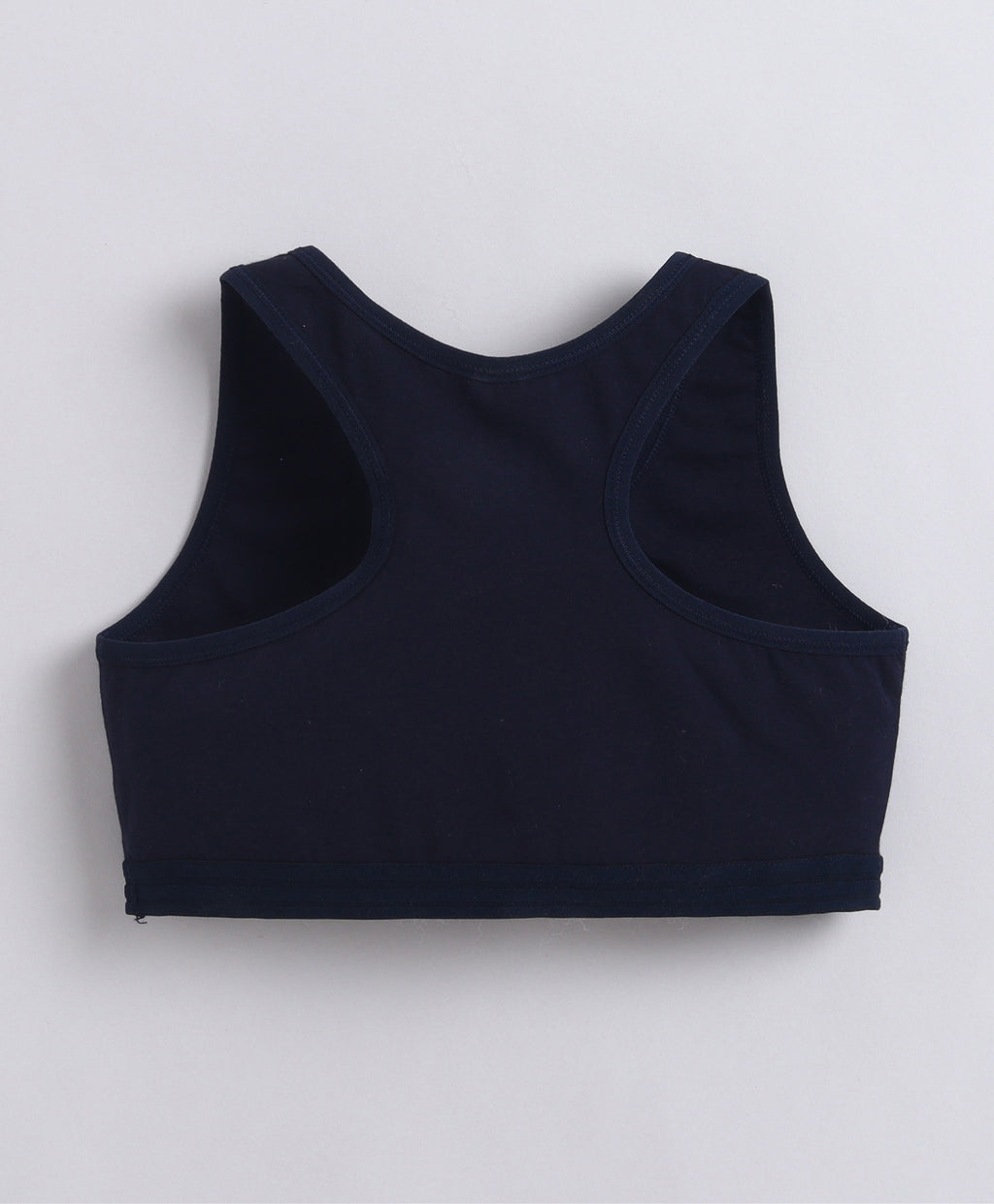 Bumzee Navy & Mauve Beginners Bra, Pack of 2, Sleeveless, Stretch Cotton, Non Padded (Style Peb11465)