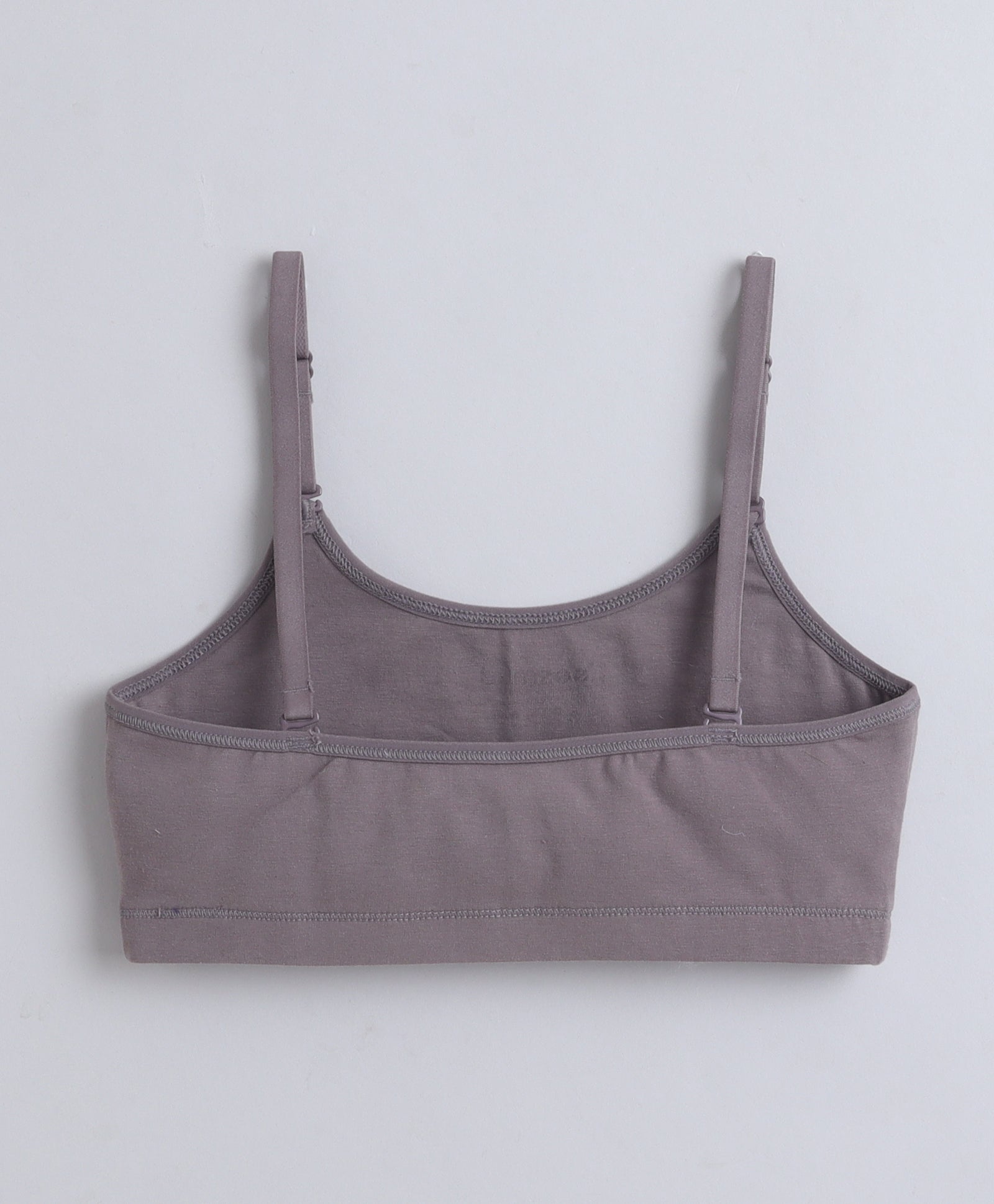 BUMZEE Black & Grey Girls Cotton Non Padded Beginners Bra Pack of 2