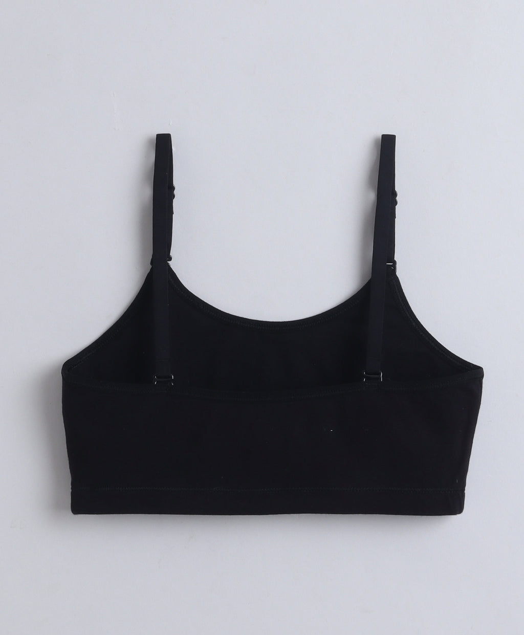 Bumzee Black & Grey Beginners Bra, Pack of 2, Sleeveless, Stretch Cotton, Non Padded (Style Peb11468)