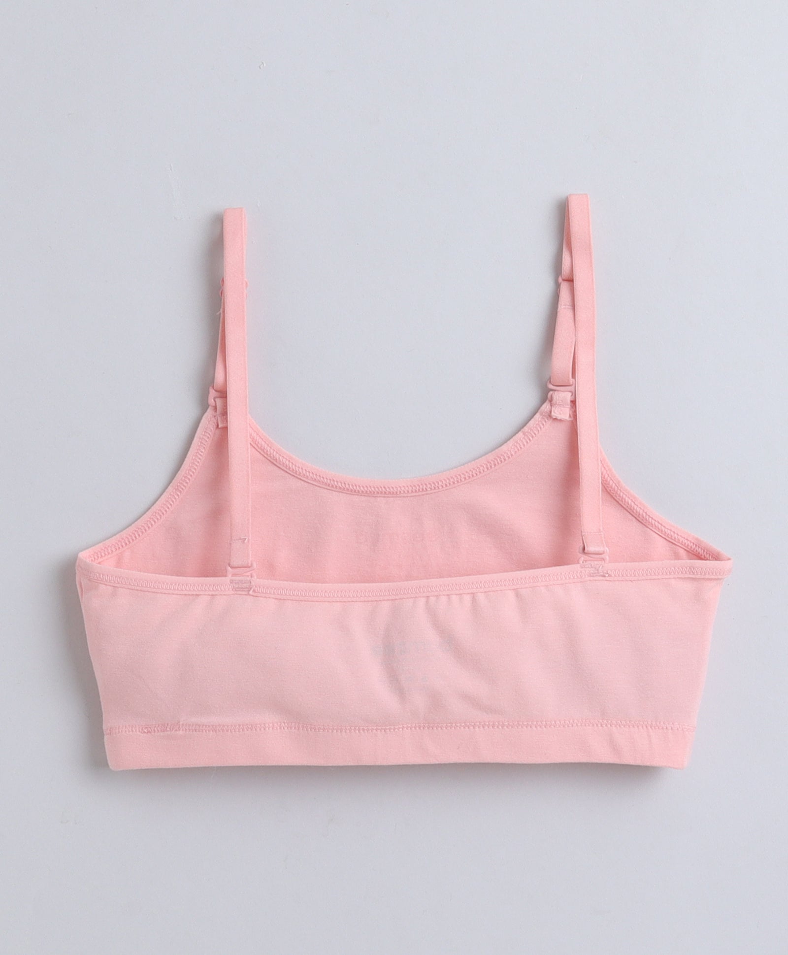 BUMZEE Peach & Lavender Girls Cotton Non Padded Beginners Bra Pack of 2