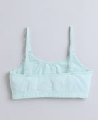 Bumzee Pink & Mint Green Beginners Bra, Pack of 2, Sleeveless, Stretch Cotton, Padded (Style Peb11474)