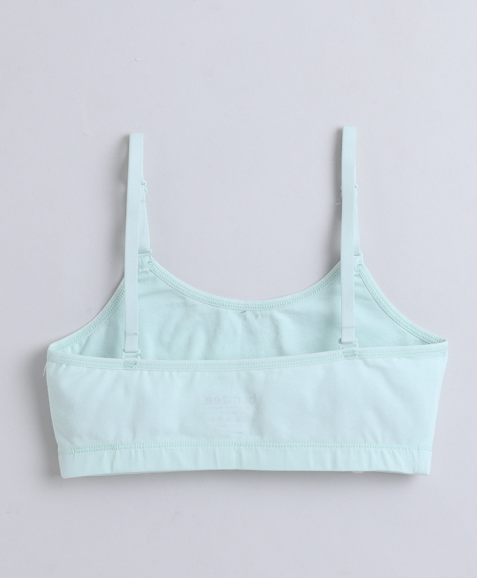 BUMZEE Pink & Mint Green Girls Cotton Non Padded Beginners Bra Pack of 2