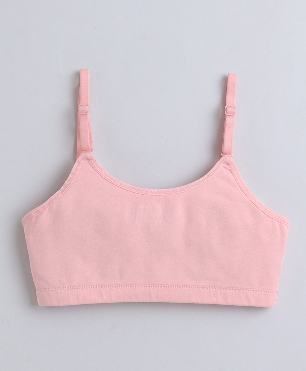 Bumzee Pink & Mint Green Beginners Bra, Pack of 2, Sleeveless, Stretch Cotton, Padded (Style Peb11474)