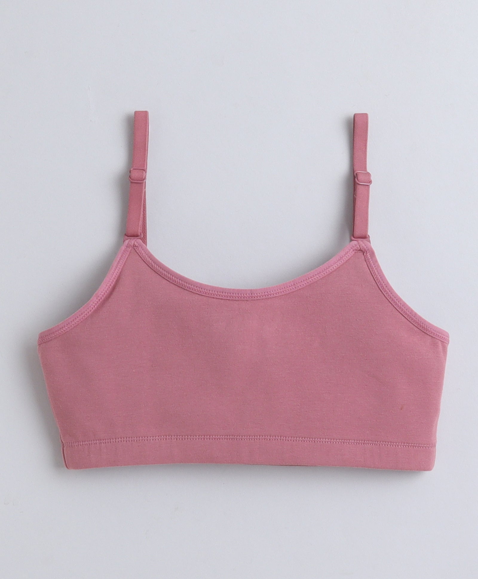 BUMZEE Beige & Mauve Girls Cotton Non Padded Beginners Bra Pack of 2