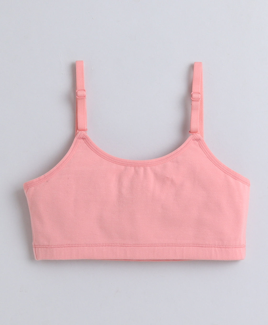 Bumzee Peach & Wine Beginners Bra, Pack of 2, Sleeveless, Stretch Cotton