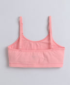 Bumzee Peach & Wine Beginners Bra, Pack of 2, Sleeveless, Stretch Cotton