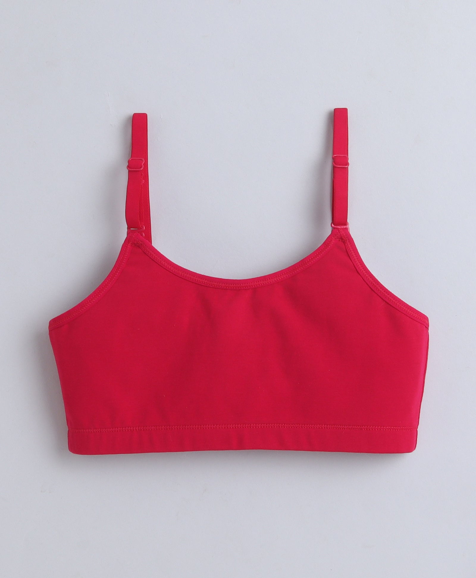 BUMZEE Dark Pink & Mint Girls Cotton Non Padded Beginners Bra Pack of 2
