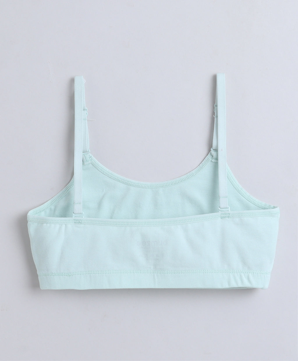 Bumzee Dark Pink & Mint Beginners Bra, Pack of 2, Sleeveless, Stretch Cotton