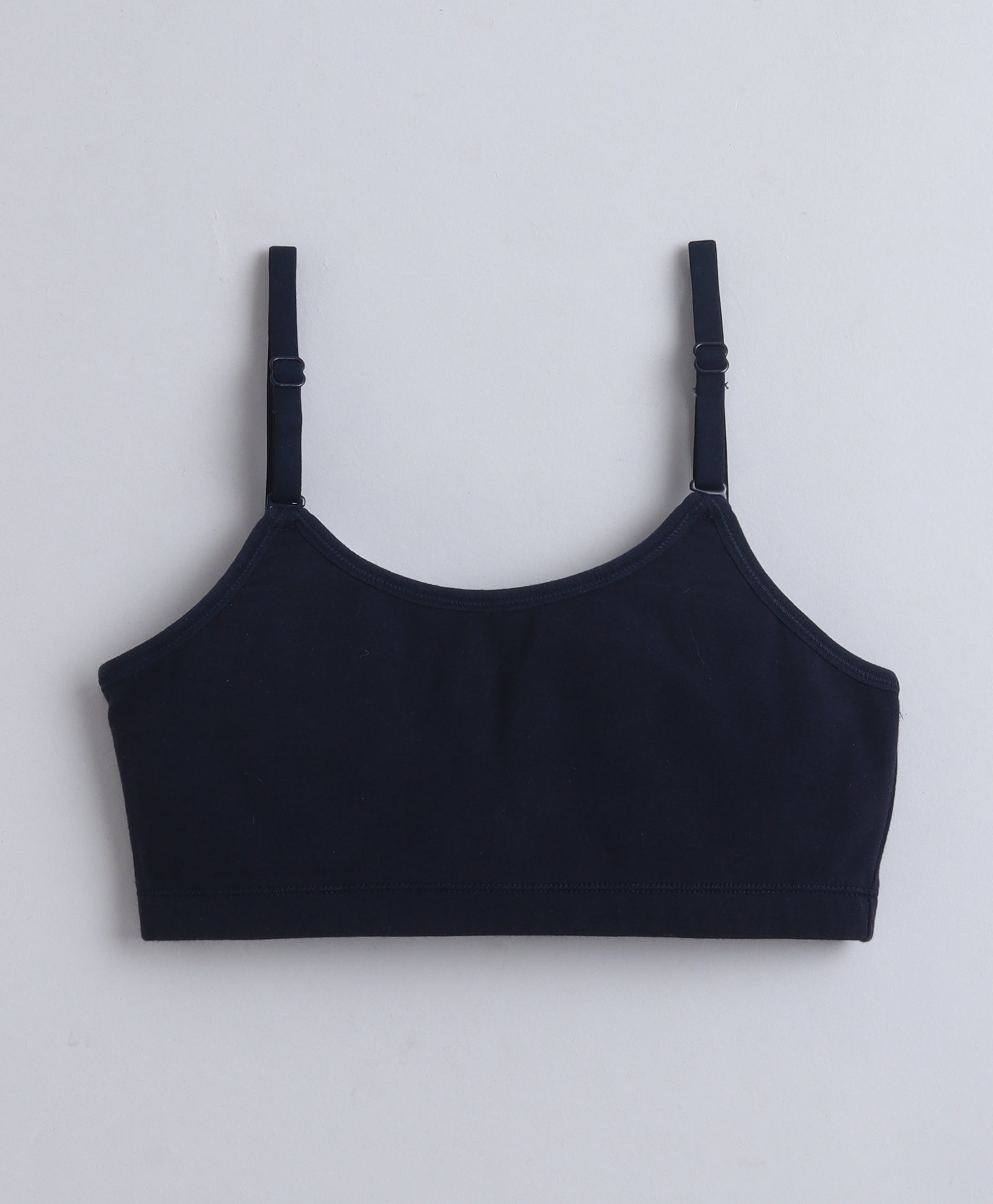BUMZEE Navy & Lavender Girls Cotton Non Padded Beginners Bra Pack of 2