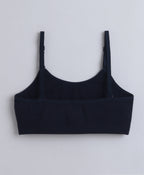 Bumzee Navy & Lavender Beginners Bra, Pack of 2, Sleeveless, Stretch Cotton