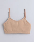 Bumzee White & Grey Beginners Bra, Pack of 3, Sleeveless, Stretch Cotton
