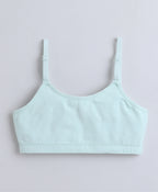 Bumzee Lavender & Mint Beginners Bra, Pack of 3, Sleeveless, Stretch Cotton