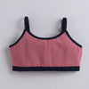BUMZEE Navy & Mauve Girls Cotton Non Padded Beginners Bra Pack of 2