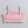 BUMZEE Pink & Mint Green Girls Cotton Non Padded Beginners Bra Pack of 2