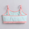 BUMZEE Pink & Mint Green Girls Cotton Non Padded Beginners Bra Pack of 2