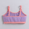 BUMZEE Peach & Lavender Girls Cotton Non Padded Beginners Bra Pack of 2