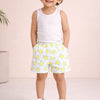 BUMZEE Off White & Blue Boys Shorts Pack Of 2