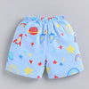 BUMZEE Orange & Sky Blue Boys Shorts Pack Of 2