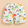 BUMZEE Cream & Teal Blue Boys Shorts Pack Of 2