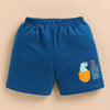 BUMZEE Cream & Teal Blue Boys Shorts Pack Of 2