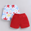 BUMZEE Red & White Boys Shorts Pack Of 2