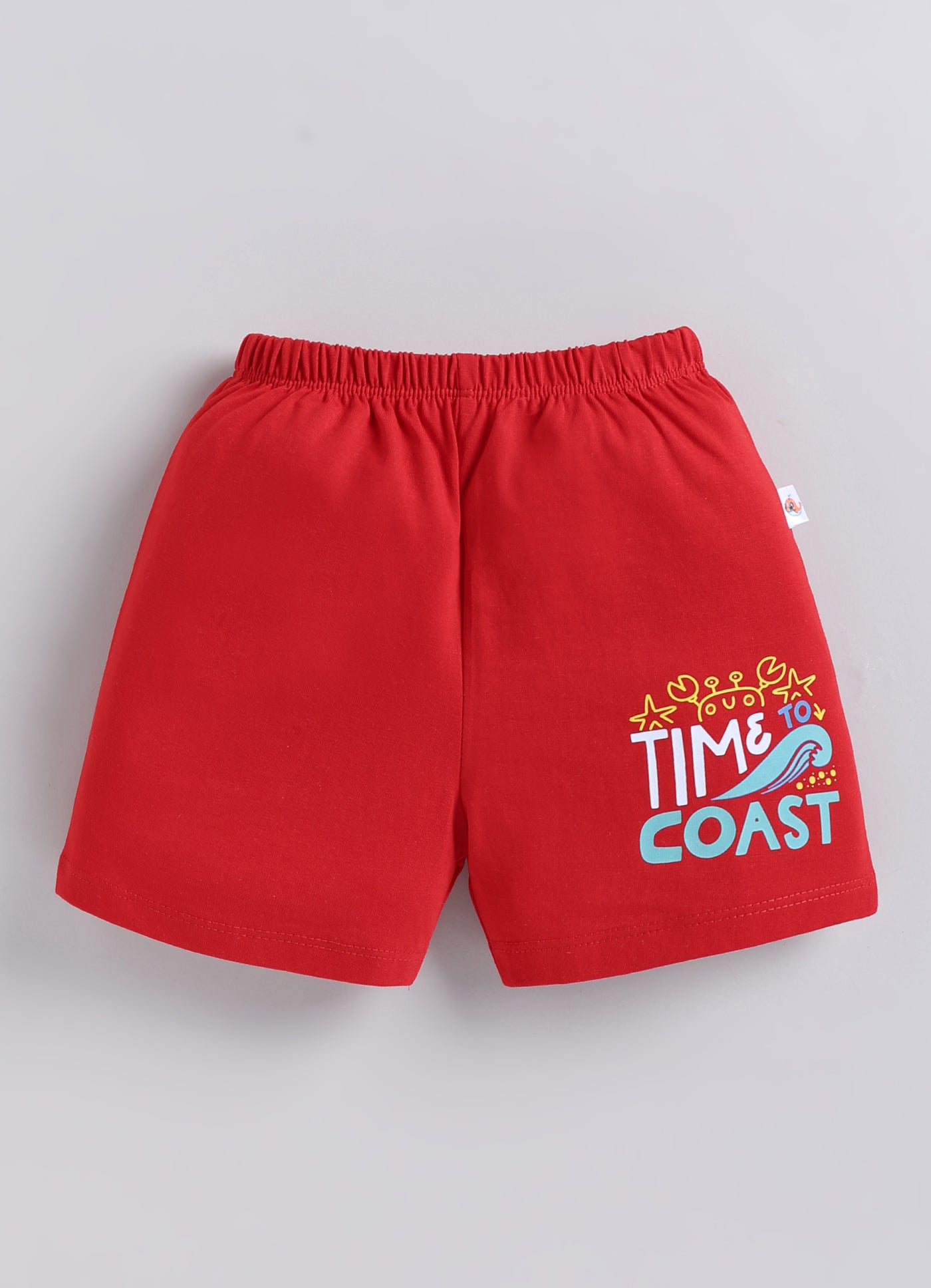 BUMZEE Red & White Boys Shorts Pack Of 2