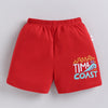 BUMZEE Red & White Boys Shorts Pack Of 2
