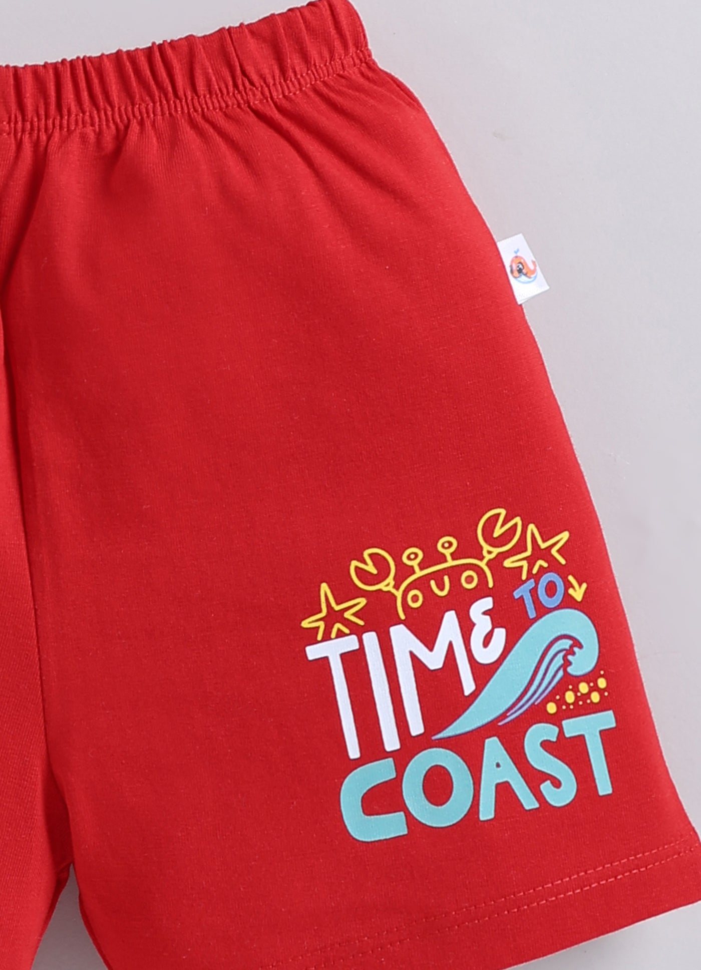 BUMZEE Red & White Boys Shorts Pack Of 2