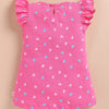 Pink Girls Cap Sleeves Frock / Dress