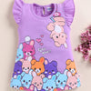 Lavender Girls Cap Sleeves Frock / Dress