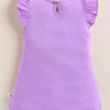 Lavender Girls Cap Sleeves Frock / Dress