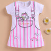 White Girls Cap Sleeves Frock / Dress