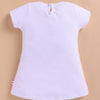White Girls Cap Sleeves Frock / Dress