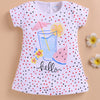 White Girls Cap Sleeves Frock / Dress