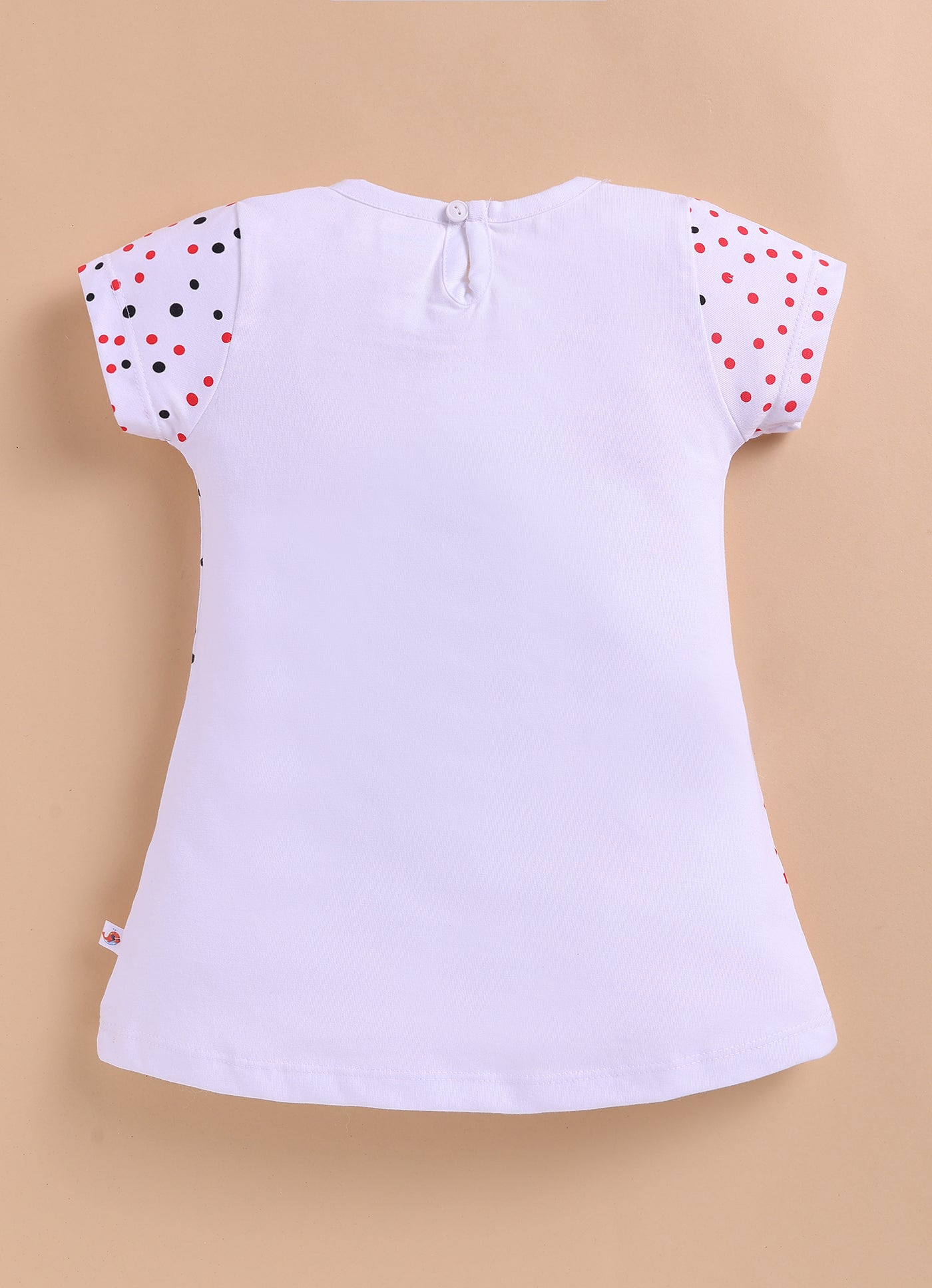 White Girls Cap Sleeves Frock / Dress